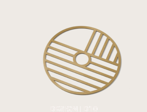 Dysk metalowy w paski 25 cm 1089 Aromas Akcesoria