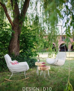 Leyasol Rocking Lounge Chair Freifrau INDOOR/OUTDOOR