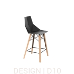 Faz counter stool na drewnianej podstawie Vondom