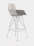 Faz bar stool na metalowej podstawie z podłokietnikiem Vondom