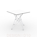 Faz stół na metalowej podstawie 100x100x72 cm Vondom