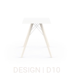 Faz stół na drewnianej podstawie 80x80x74 cm Vondom