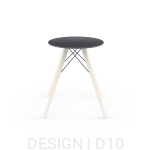 Faz stół okrągły na drewnianej podstawie ø60x74 cm Vondom 