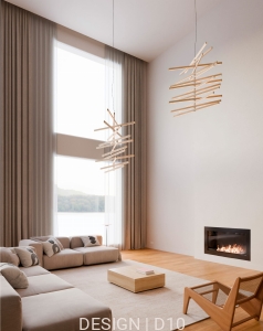 Rhythm Vertical Wood 2167 lampa wisząca Vibia