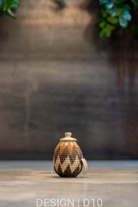 Koszyk Zulu ręcznie pleciony w RPA - 10 x 10 x 16 cm