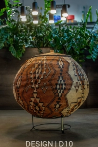 Kosz Zulu ręcznie pleciony w RPA - 60 x 60 x 60 cm