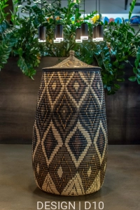 Kosz Zulu ręcznie pleciony w RPA - 44 x 44 x 100 cm