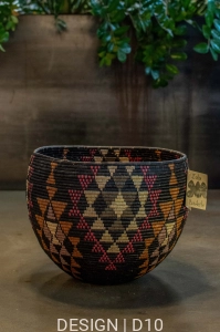 Kosz Zulu ręcznie pleciony w RPA - 45 x 45 x 39 cm