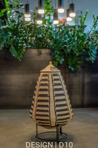 Kosz Zulu ręcznie pleciony w RPA - 38 x 38 x 57 cm