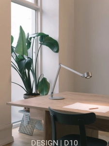 w227B Winkel alu lampa stołowa z podstawą Wastberg