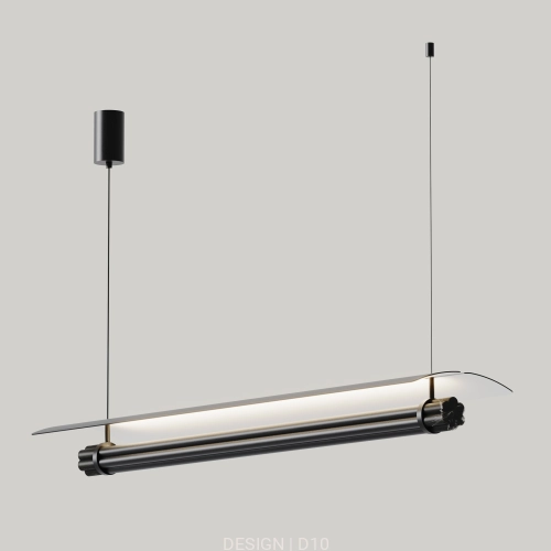 [C1355-ORO-NEG] TASTA PENDANT LAMP (BLACK, AGED GOLD).jpg